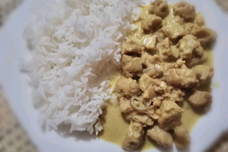 Bocconcini di soia al curry