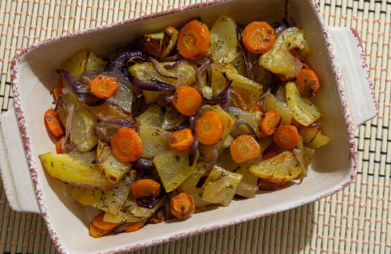 Patate e carote al forno