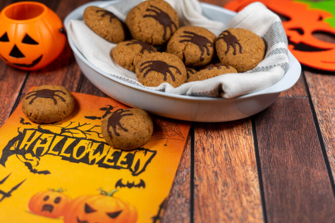 Biscotti di halloween alla zucca